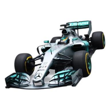 Mercedes f1 car sticker
