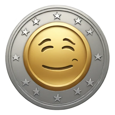 coin with the inscription 1 week sticker