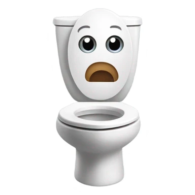 Skibidi toilet crying sticker