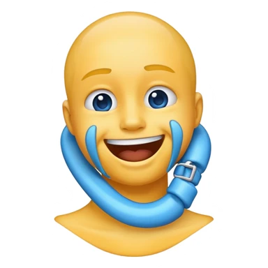 Chocking neck laughing emoji sticker