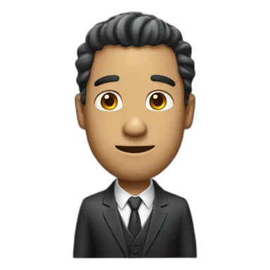 Funny guy with suit sticker