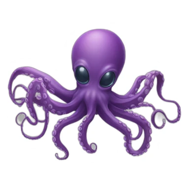 Octopus and spider like alien sticker