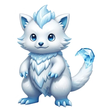 Ice type Fakémon-creature (full body) sticker