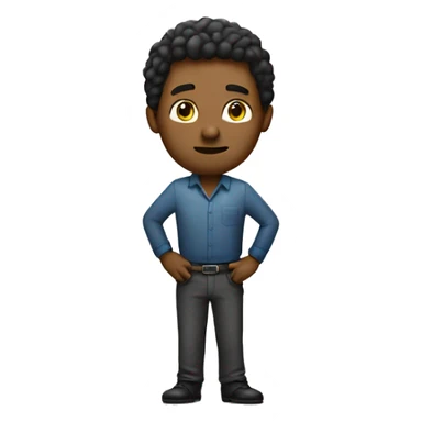 Man with hands on hips sticker