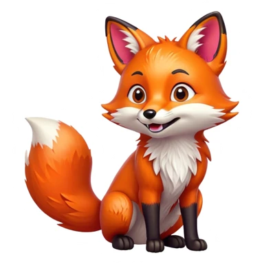 animated fox sticker