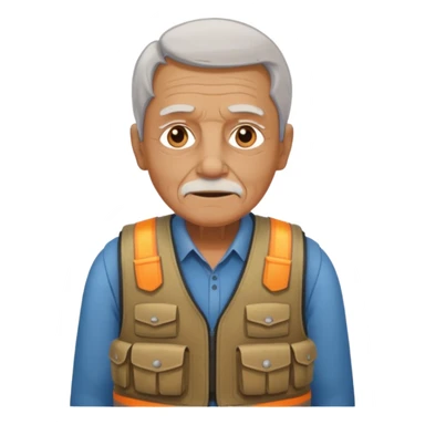 old wearing bullet proof sticker