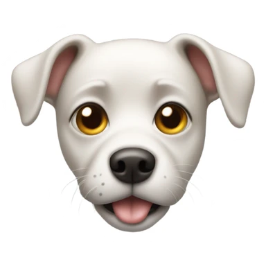 A dog farting and surprised sticker