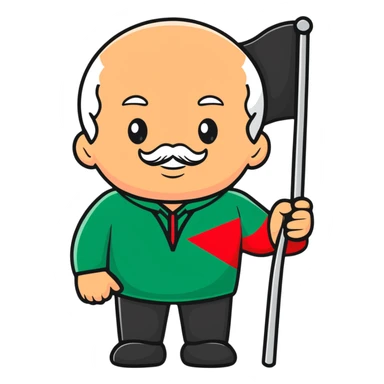 Lukashenko with Belarus flag sticker