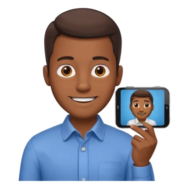 a man making a slideshow presentation sticker