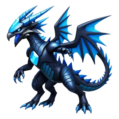 Punk’ish Edgy Futuristic Badass Dark Gothic Zekrom-Dialga-Aurorus-Hybrid-Creature sticker