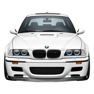 white bmw m3 e36 sticker
