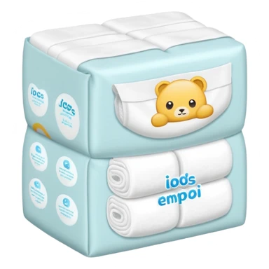 Diaper pack – folded diapers sticker