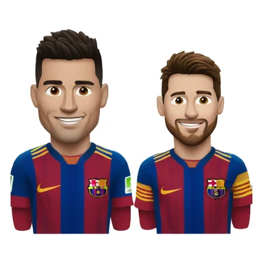 Ronaldo and messi sticker