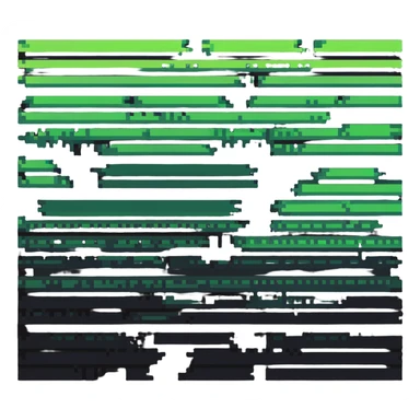 digital platform with glitch effect, broken pixels, distortion sticker