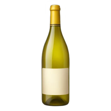 a bottle of white french wine sticker