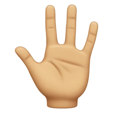 Hand with 3 fingers down sticker