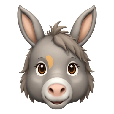 Cute donkey sticker