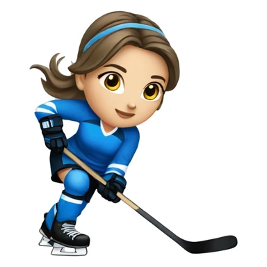 ic ehockey girl sticker