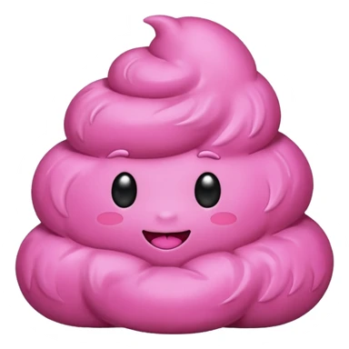 Pink fancy Poop sticker