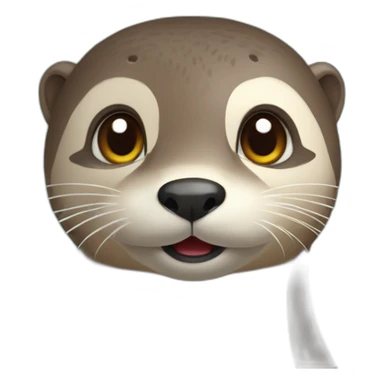 Loutre sur dromadaire sticker