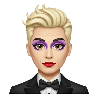 drag king fabulous makeup sticker