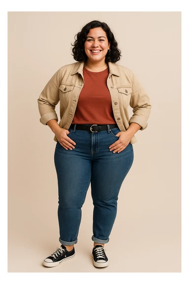 Donna con fisico a pera sticker