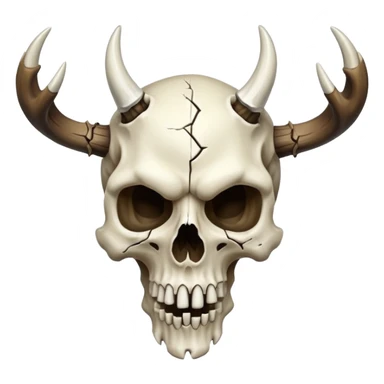 Wendigo skull  sticker