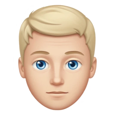 25 y white cauvasian boy blue eyes sticker