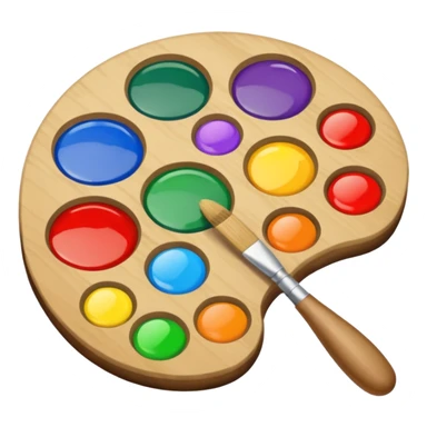 artist's palette sticker