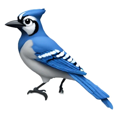 bluejay in bath sticker