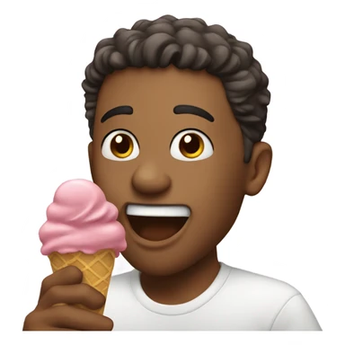 Hey there just eating an ice cream sticker