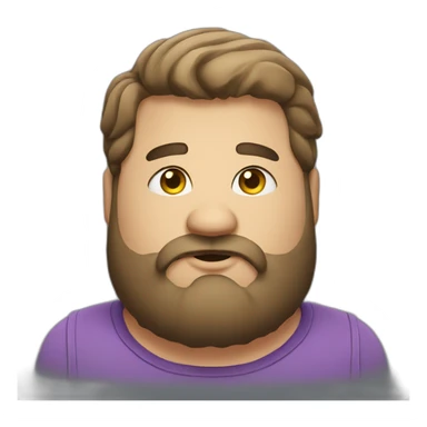 serbian chubby guy with a beard sticker