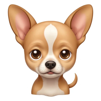sad Chihuahua with droopy ears and big teary eyes sticker