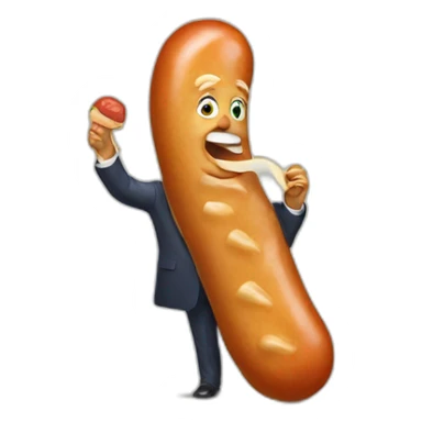 trump-holding-his-sausage sticker