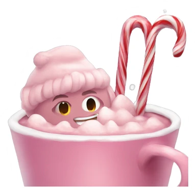 aesthetic christmas pink hot coco christmas wonderland sticker