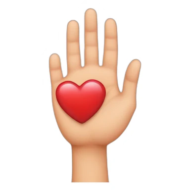 Coeur avec la mains sticker