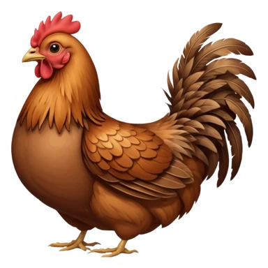 High resolution of A hen  sticker