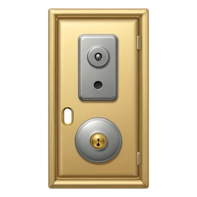 hotel room door modern hallway with doorbell sticker