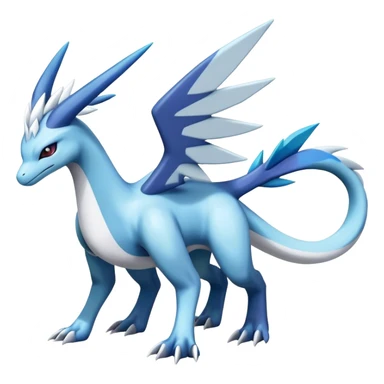 lugia-dialga-suicune-Glaceon-hybrid, full body sticker