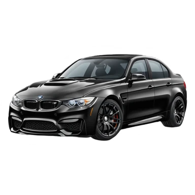 M3 g80 black with black wheels sticker