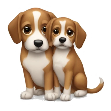 casal e 1 cachorro sticker