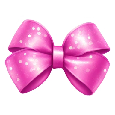 pink bow with disco ball  sticker
