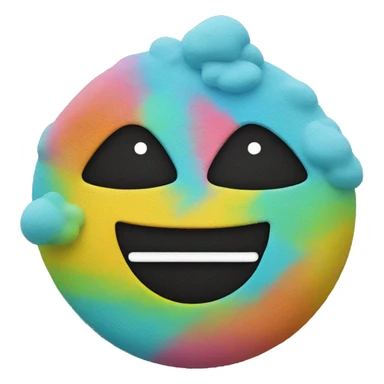 Colourful chalk sticker