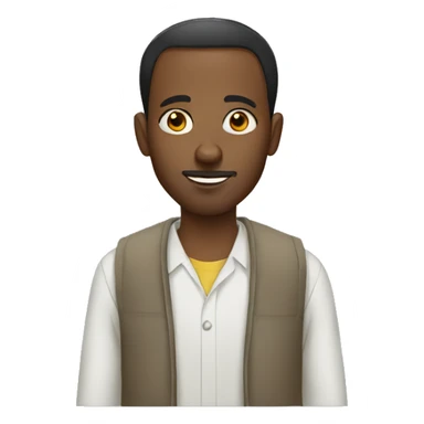 Ethiopian man sticker
