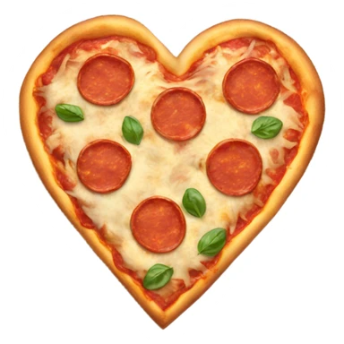 heart shaped pizza sticker