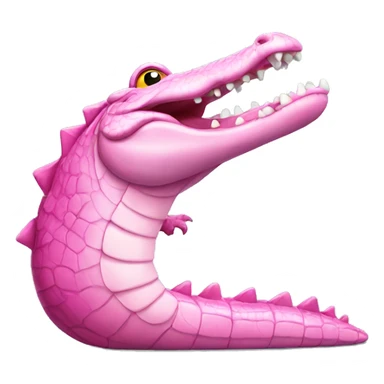 Pink alligator  sticker