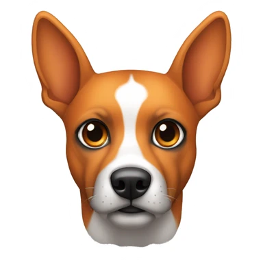 Perro raza mastín español. Color negro y naranja con ojos marrones sticker