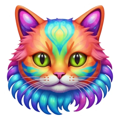 Cat with shrimp body, trippi troppi sticker