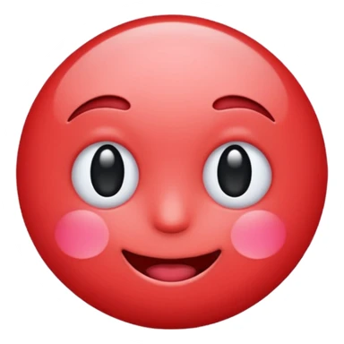 Blushing emoji sticker