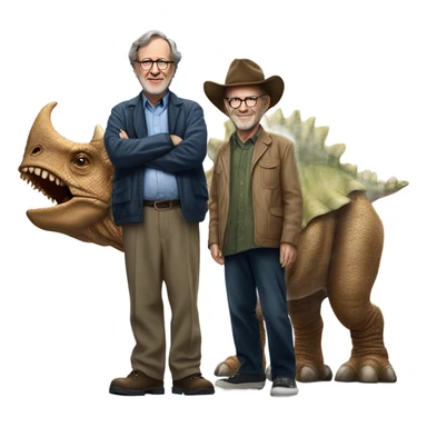 Steven Spielberg and Triceratops sticker